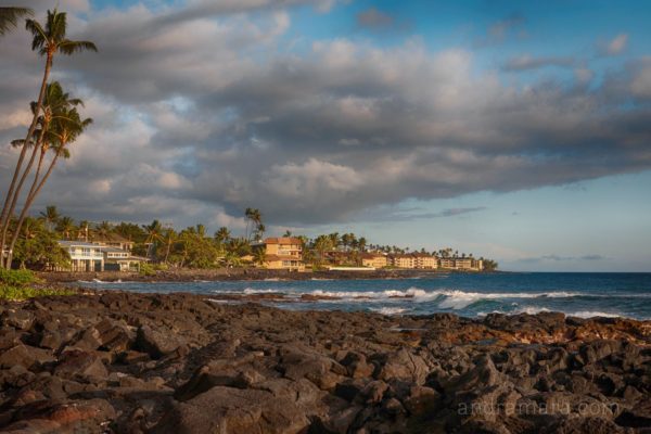 Lava beach on the Big Island in Hawaii