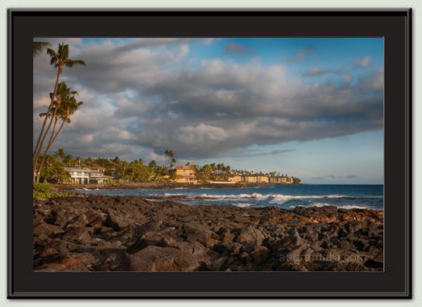 Lava beach on the Big Island in Hawaii