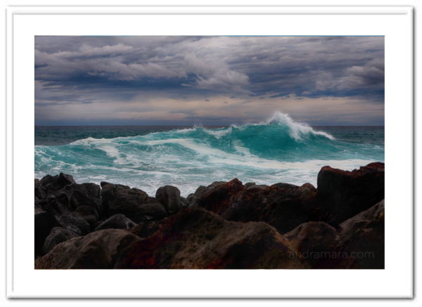 Pacific ocean during a hurricane watch