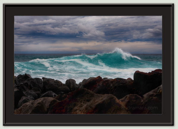 Pacific ocean during a hurricane watch