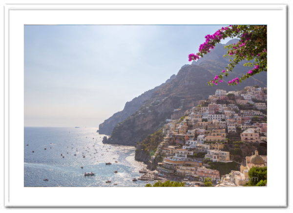 Positano in Italy, seen from Amalfi