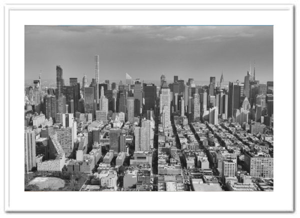 New York skyscrapers seen from the helicopter